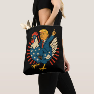 Chicken Jockey Trump Funny Meme Tygkasse