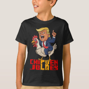 Chicken Jockey Trump Funny politisk Meme T Shirt