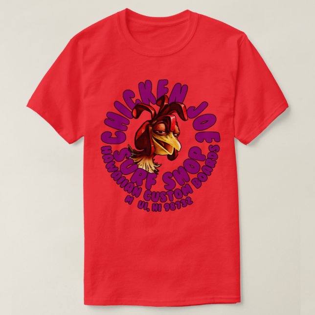 Chicken Joe Surfa Shop TShirt T Shirt (Design framsida)