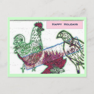 Chicken Joy-vykort - anpassat Helg Vykort