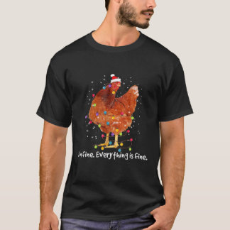 Chicken Julafton Ljus.. Jag är Bra Allt är Bra Ch T Shirt