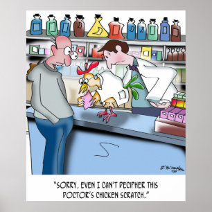 Chicken kan inte bestämma Doktor:s chicksaft Poster