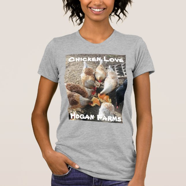 Chicken kärlek T-Shirt (Framsida)