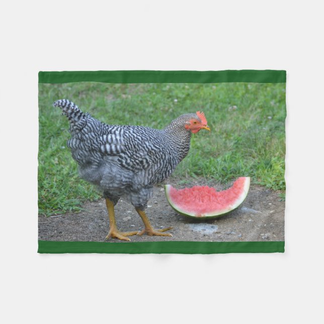 Chicken Kärlek Watermelon Fleecefilt (Framsidan (Horisontell))