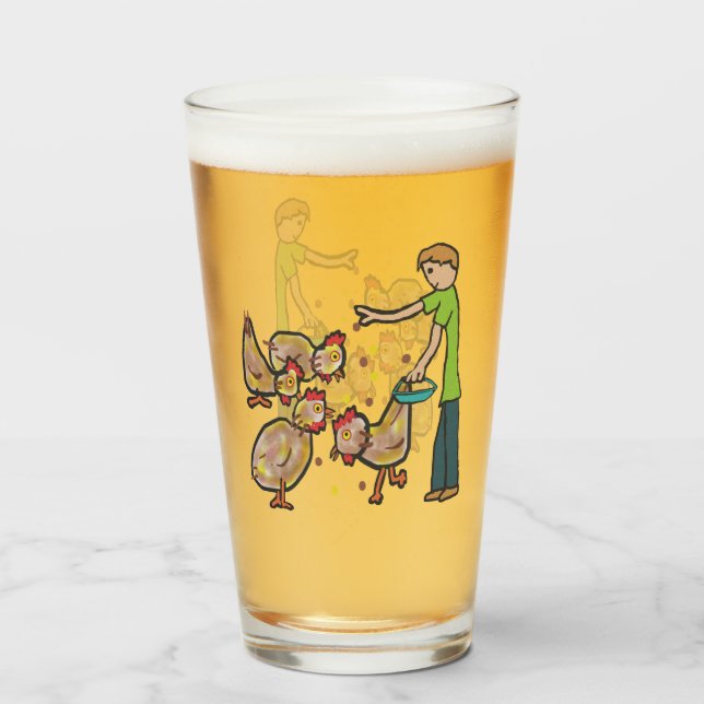 Chicken Keeping Glaskopp (Framsida fylld)