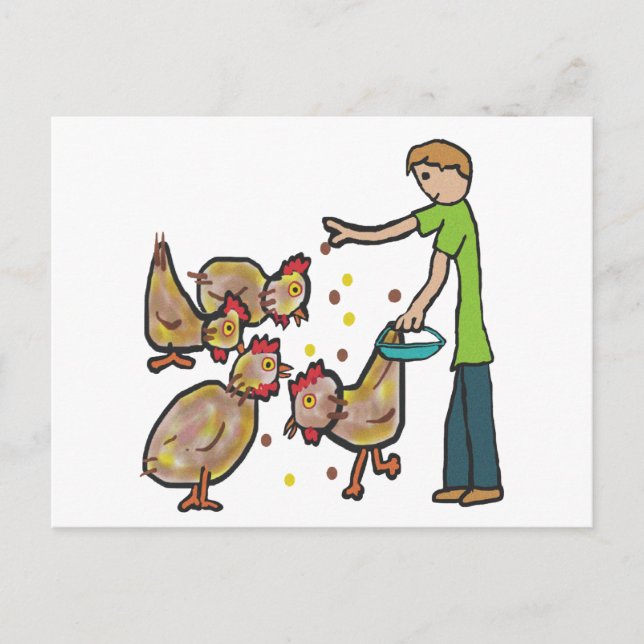 Chicken Keeping Vykort (Framsida)