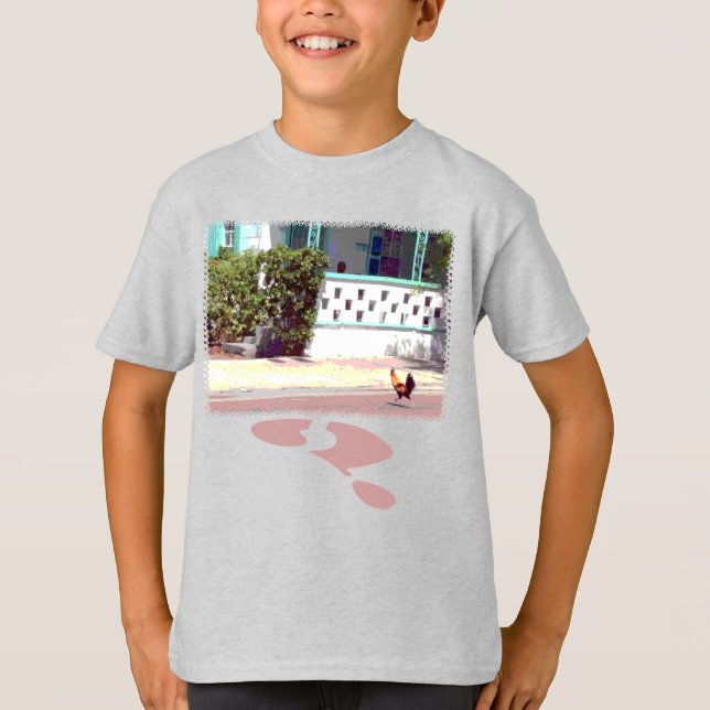 Chicken kor väg...VARFÖR? T-Shirt (Framsida)