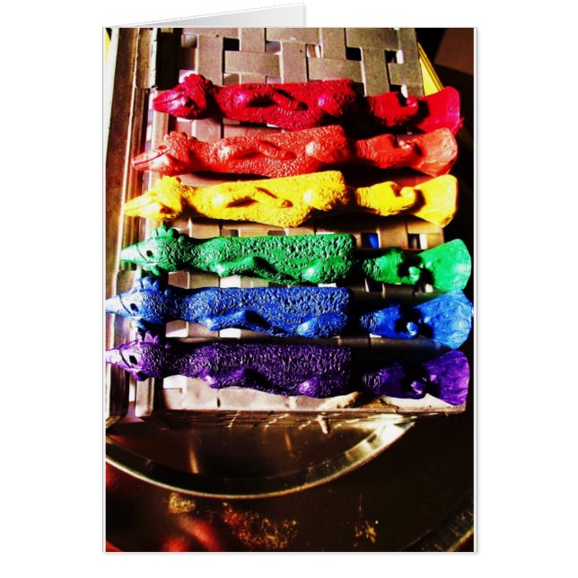 Chicken kritor hälsningskort (Framsidan)