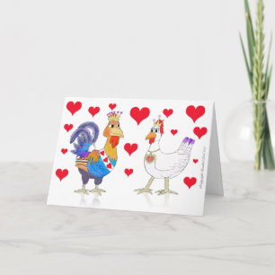 Chicken Kung och Queen of Hearts Helgkort