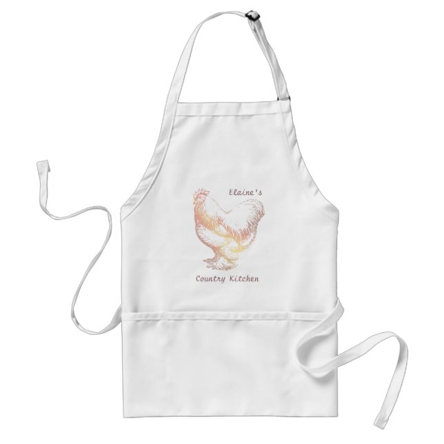 Chicken Land Kitchen Personal Apron Förkläde (Framsidan)