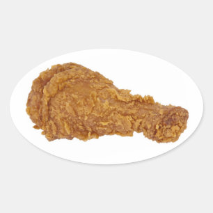 Chicken Leg Ovalt Klistermärke