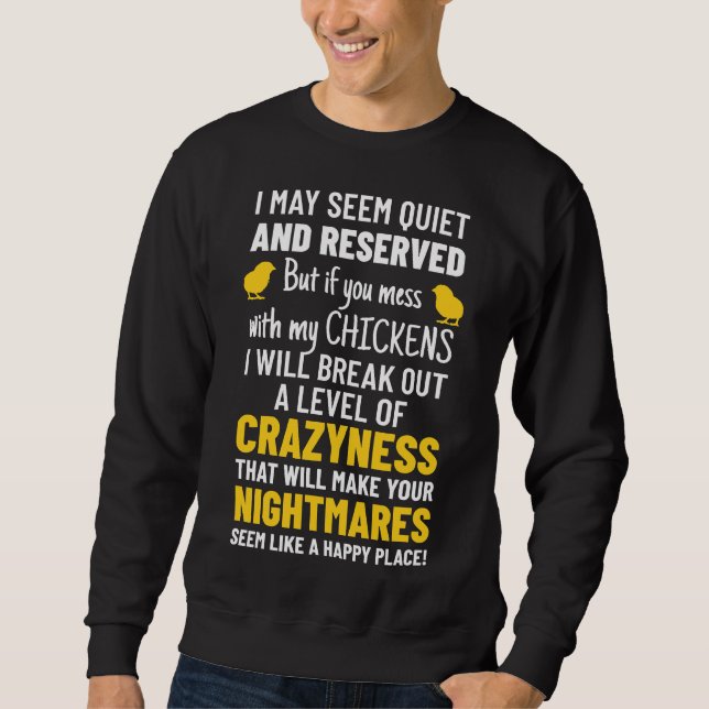 Chicken Lover Farm Lång Ärmad Tröja (Framsida)