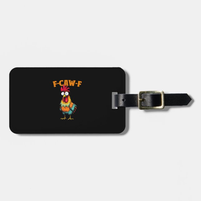 Chicken Lover Funny F-Caw-F Chicken Bagagebricka (Horisontell Framsida)