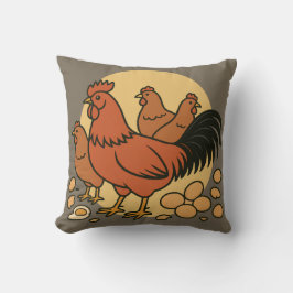 Chicken Lover Throw Pillow Kudde