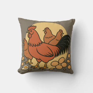 Chicken Lover Throw Pillow Kudde
