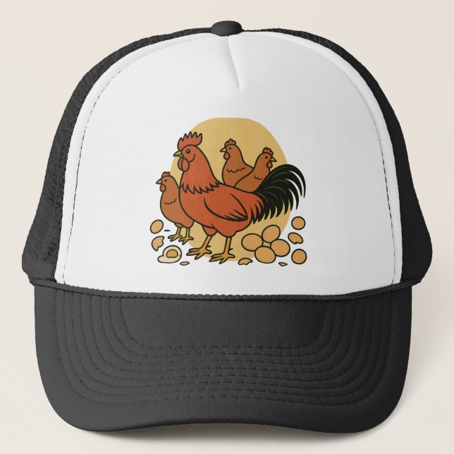 Chicken Lover Trucker Hat Keps (Framsida)