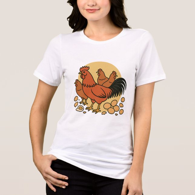 Chicken Lovers Women's Tee (Framsida)