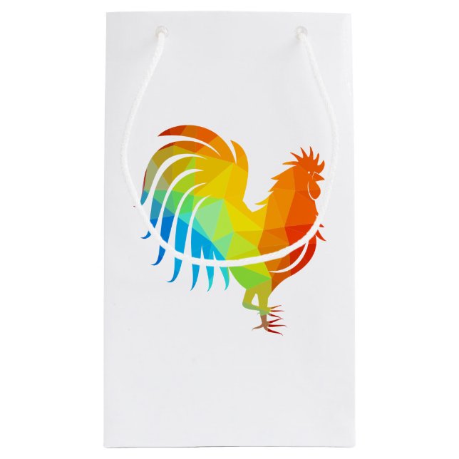 Chicken Low Poly Gift Bag (Baksidan)
