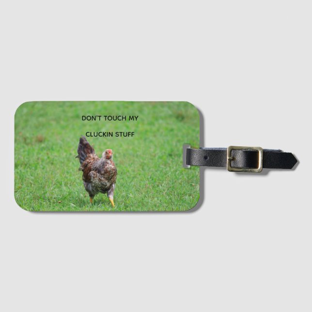 Chicken Luggage Tag Bagagebricka (Framsida horisontal)