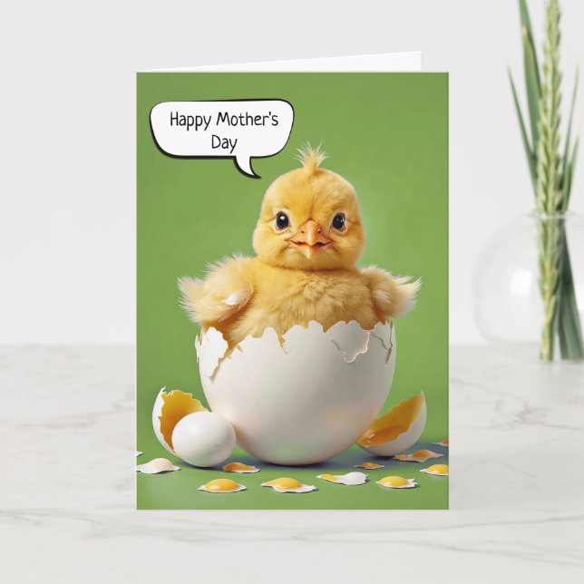 Chicken lycklig Mors dag Baby Kort (Framsida)