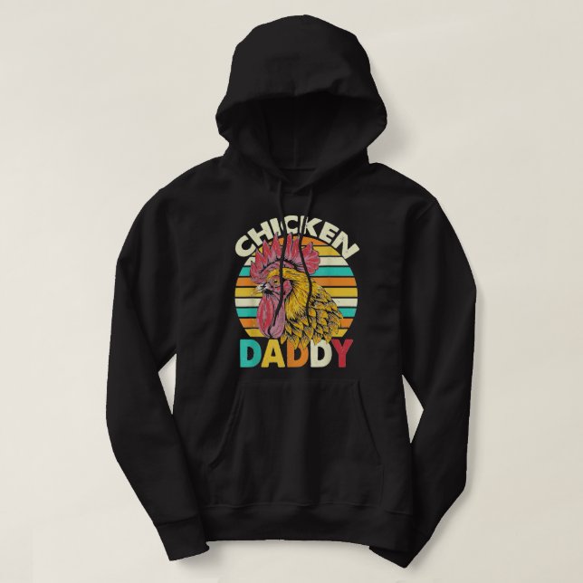 Chicken mamma hen-bonde, söt kyckling Premium Hoodie (Design framsida)