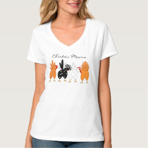 Chicken Mamma Kycklingfronter och kycklingrygg T Shirt