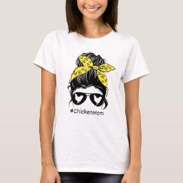 Chicken Mamma med bog T-Shirt