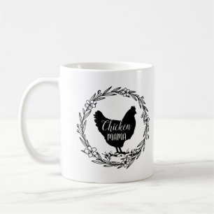 Chicken mamma modern bondgård kaffemugg