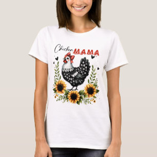 Chicken Mamma Retro Chicken Farmer T Shirt