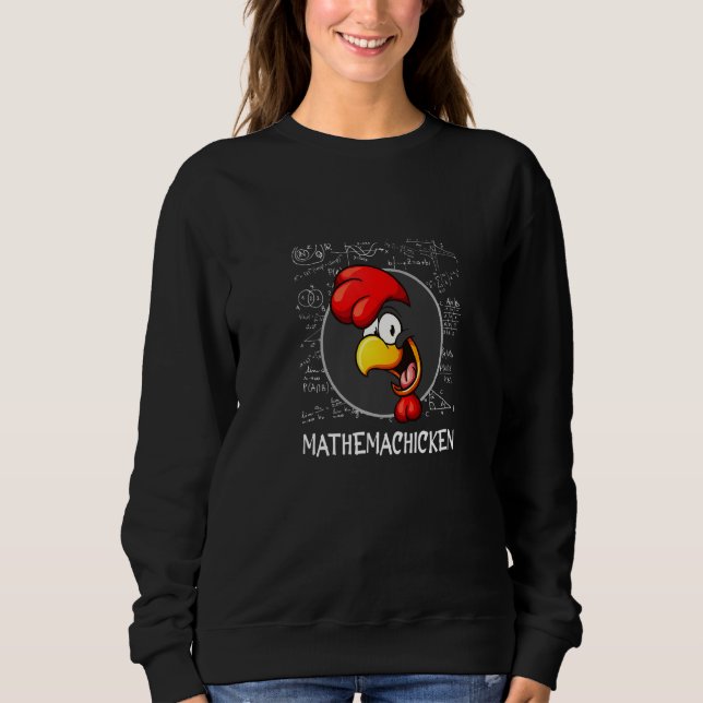 Chicken Mathemachicken for Math Teacher's Day T Shirt (Framsida)