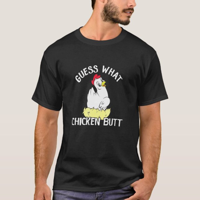 Chicken men Chicken Joke T Shirt (Framsida)