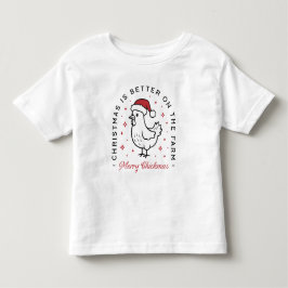 Chicken Merry Christmas country funny farm animal T Shirt