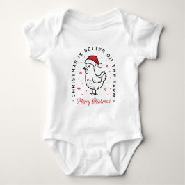 Chicken Merry Christmas funny farm animal cute T Shirt