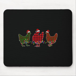 Chicken Merry Christmas Red Green Leopard Plaid Xm Musmatta