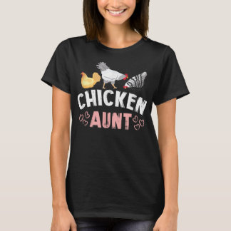 Chicken Moster Auntie Farm T Shirt