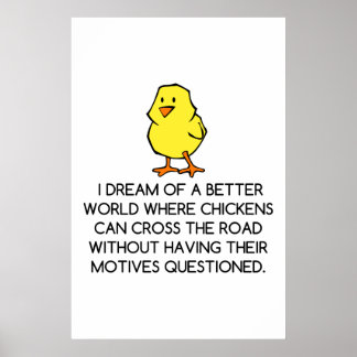 CHICKEN MOTIVES POSTER