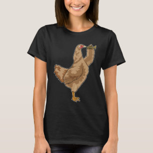 Chicken Musician Trumpet Music T Shirt