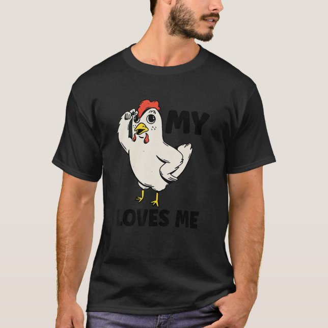 Chicken   My Aunt Loves Me for Nephew & Niece 1 T Shirt (Framsida)
