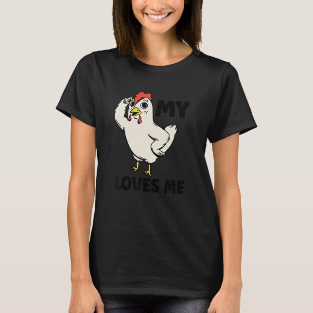 Chicken   My Aunt Loves Me for Nephew & Niece 1 T Shirt (Framsida)