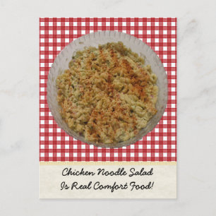 Chicken Noodle Salad Postcard Vykort