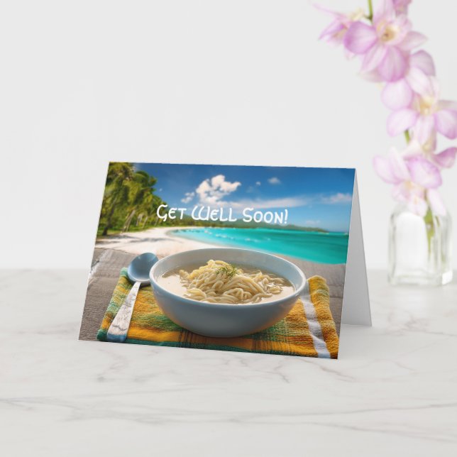 Chicken Noodle Soppa Get-well Card Kort (Orkide)