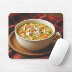 Chicken Noodle Soppa på en pset Blanket Musmatta