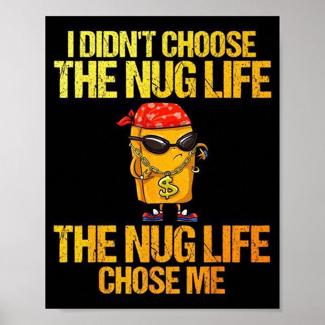 Chicken Nugget Art For Men Women Kids Chicken Nugg Poster (Framsidan)