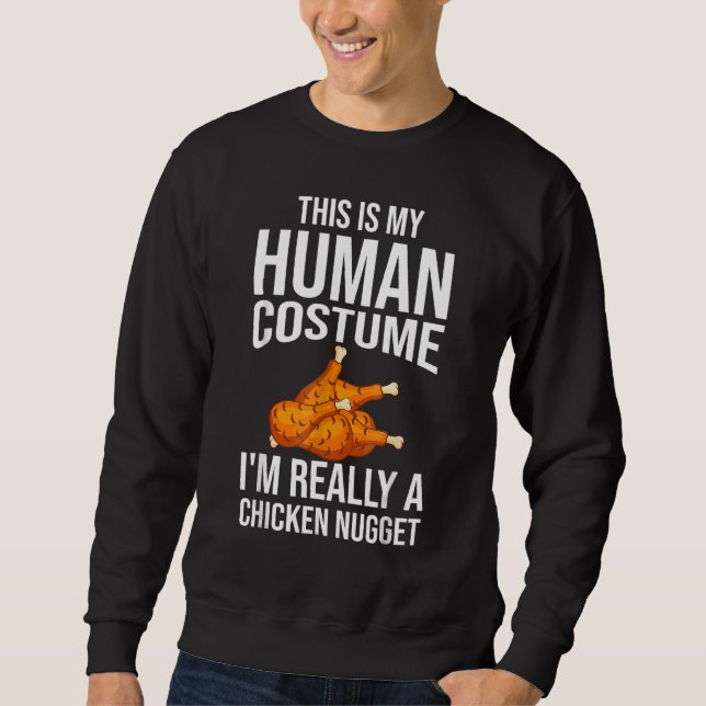 Chicken Nugget Costume För barn Mode Nugget Foo Lång Ärmad Tröja (Framsida)