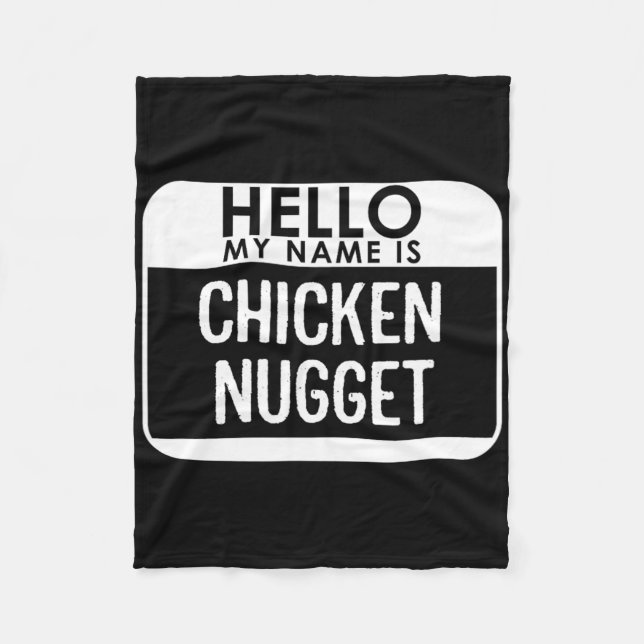 Chicken Nugget Costume Roligt Easy Last Minute Hal Fleecefilt (Framsidan)