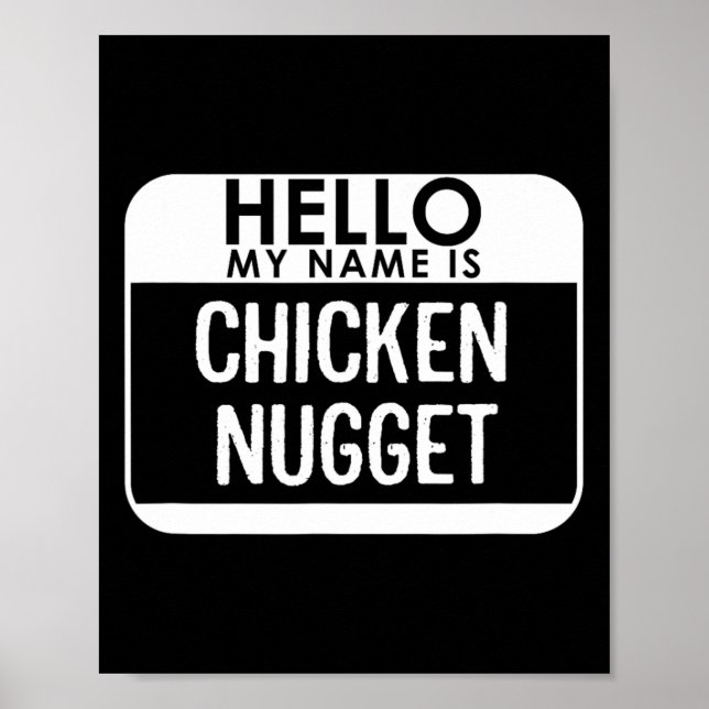 Chicken Nugget Costume Roligt Easy Last Minute Hal Poster (Framsidan)