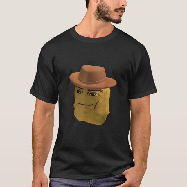 Chicken Nugget Cowboy Meme T Shirt (Framsida)
