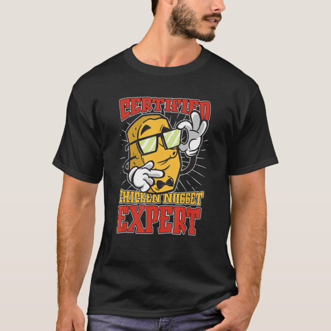 Chicken Nugget Expert Nugget  Chicken Nuggets Fast T Shirt (Framsida)