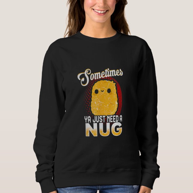 Chicken Nugget Fast Food T Shirt (Framsida)