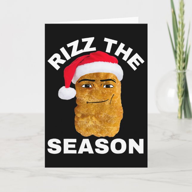 Chicken Nugget jul Rizz Season - Uni-adu Kort (Framsida)